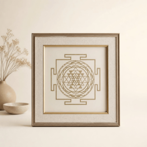 Shri Yantra Pyrite Dust Frame